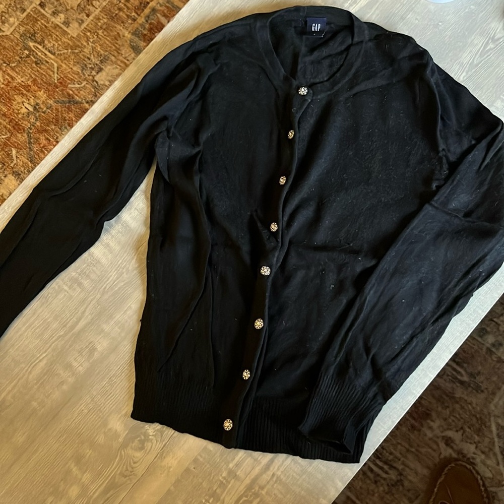 GAP Black button up Cardian